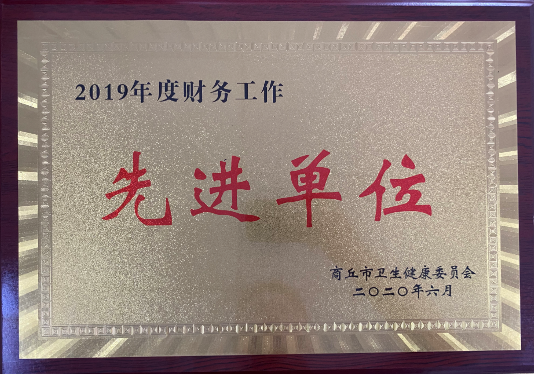 2019年度財(cái)務(wù)工作先進(jìn)單位